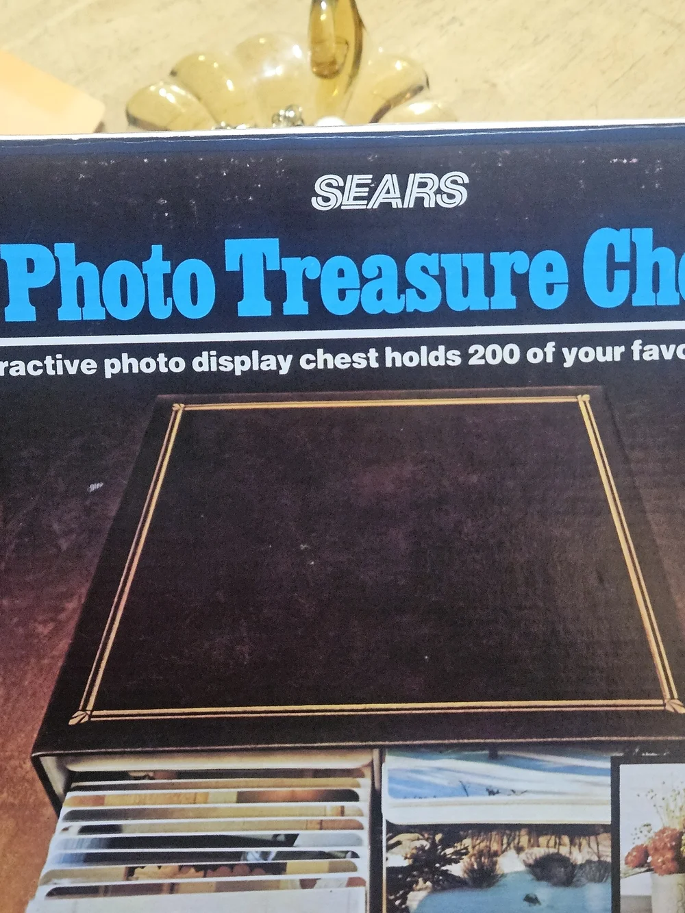 Sears Photo Treasure Chest - Black Photo Display Chest